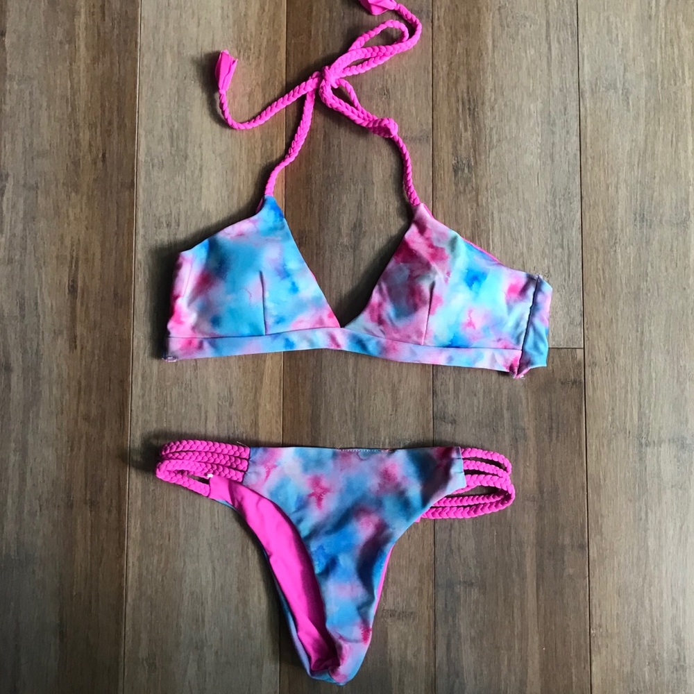 shein tie-dye bikini